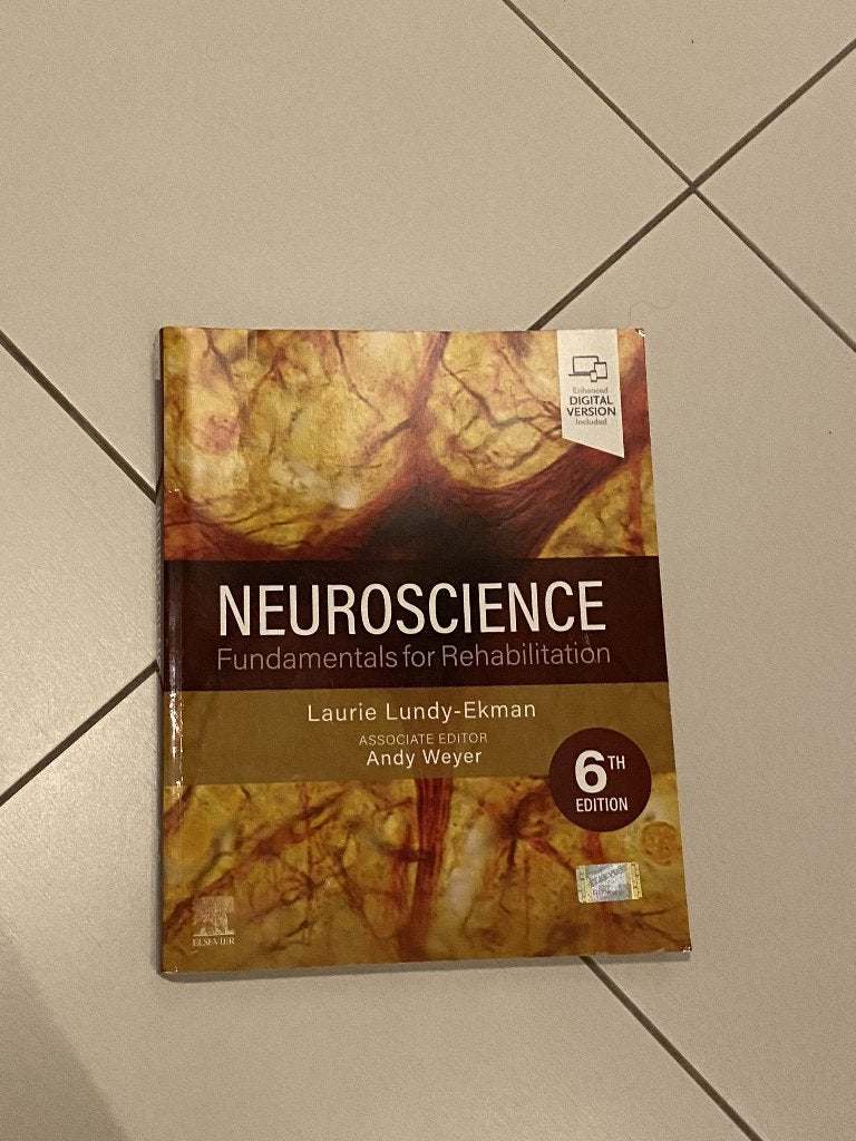 Neuroscience Rehabilitation Lundy Laurie Ekman 6de editie, Boeken, Studieboeken en Cursussen, Ophalen of Verzenden, Zo goed als nieuw