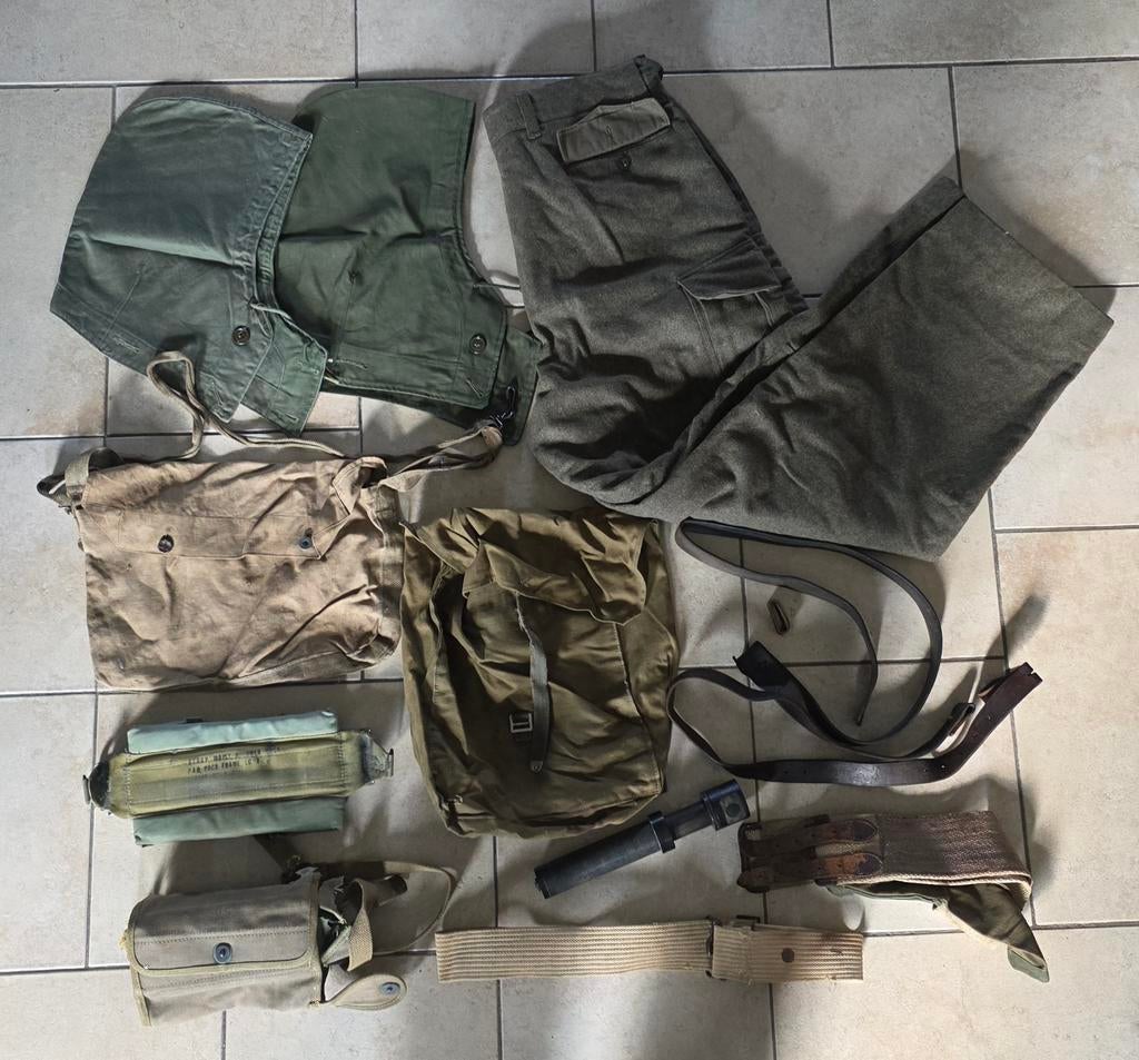Lot Militaria américain, français, anglais, allemand ?, Collections, Enlèvement ou Envoi, Armée de terre
