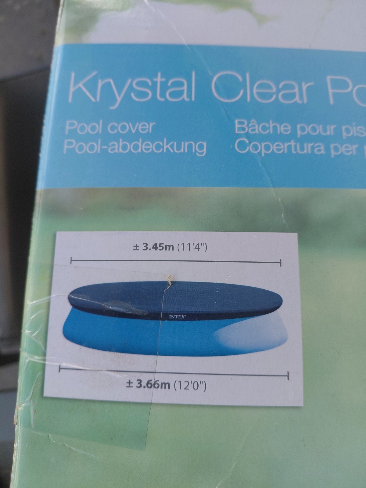 intex, Tuin en Terras, Zwembad-toebehoren, Ophalen of Verzenden, Gebruikt, Afdekzeil