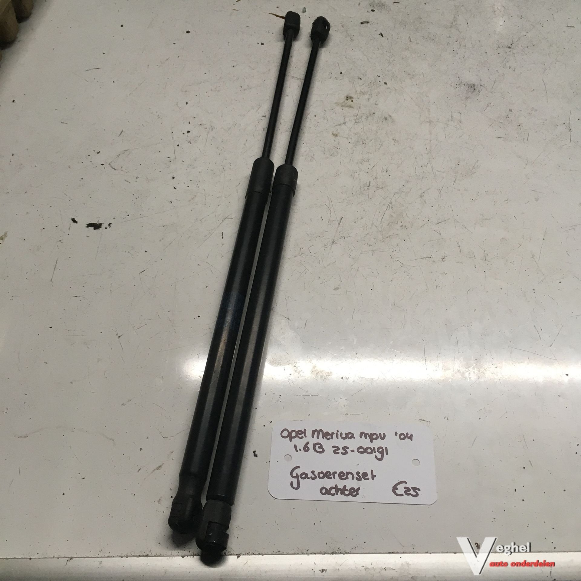 Opel Meriva 1.6 B  2004 2500191       Gasveren set, Gebruikt, -, -, Ophalen of Verzenden
