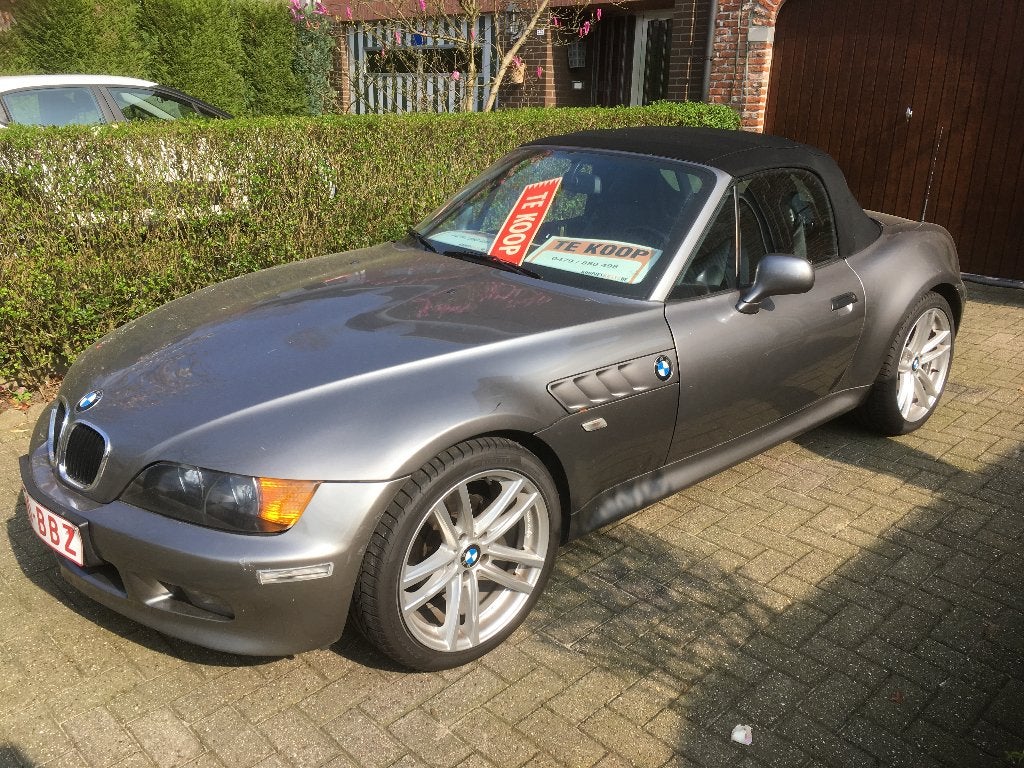 BMW Z3, Achterwielaandrijving, Zwart, 4 cilinders, Cabriolet