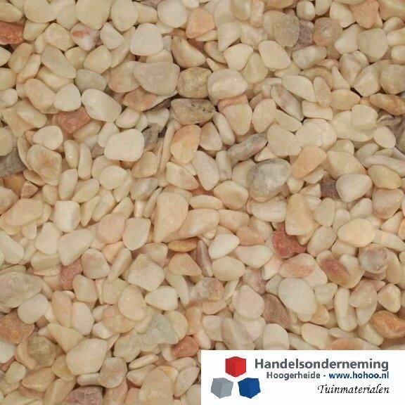 Rosa milano grind luxe kiezels zachte wit roze kleuren tuin, Tuin en Terras, Verzenden, Nieuw, Roze, Grind