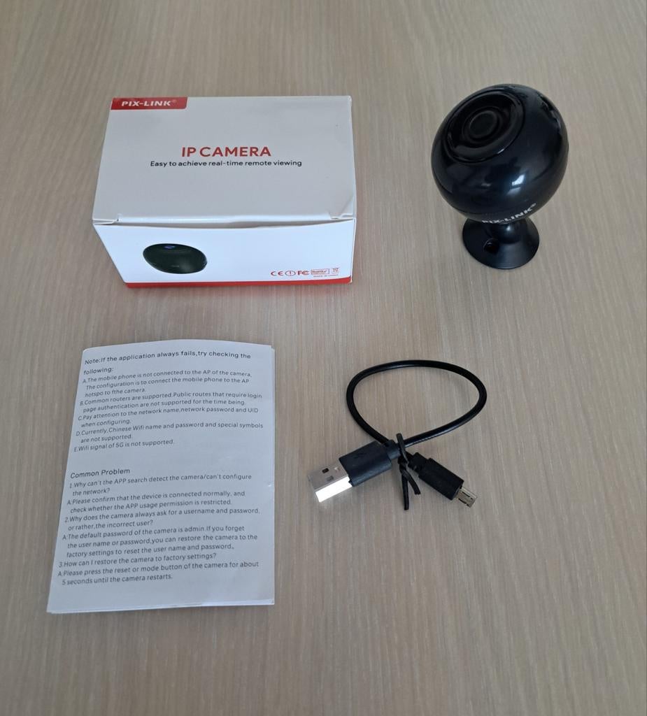 HD mini ip camera, Ophalen