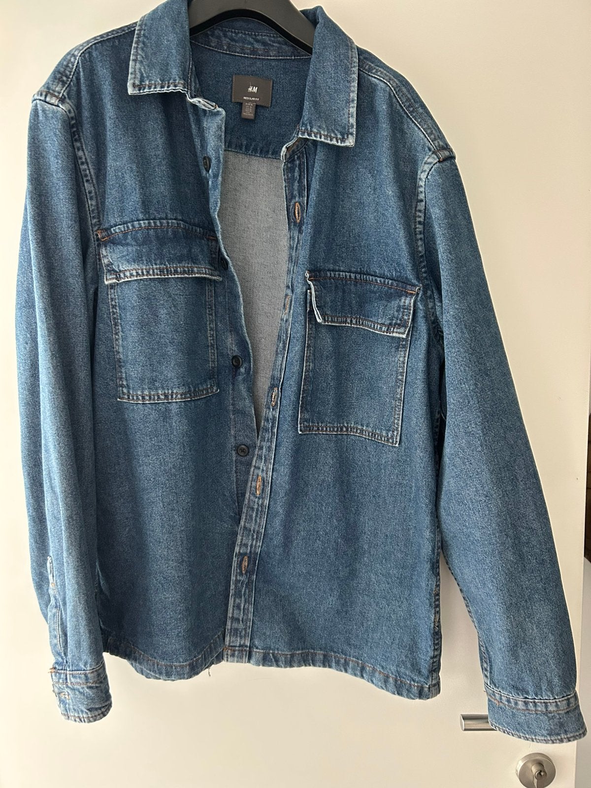 Jeansvest blouse maat M, Kleding | Heren, Jassen | Zomer, Ophalen of Verzenden, Nieuw, Maat 48/50 (M), Blauw