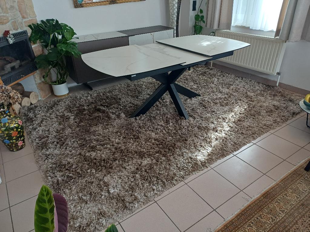 Tapis poils longs, Gris, 200 cm ou plus, Enlèvement, Utilisé