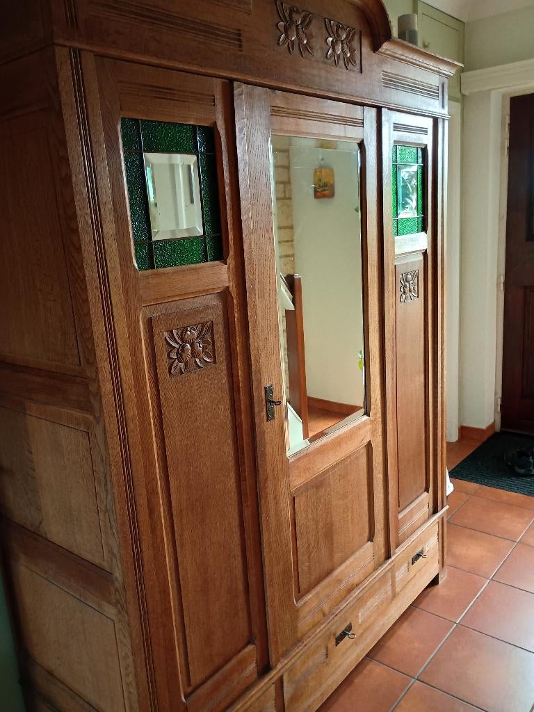 Hardhouten gangkast met 3 laden, Huis en Inrichting, Ophalen, Gebruikt