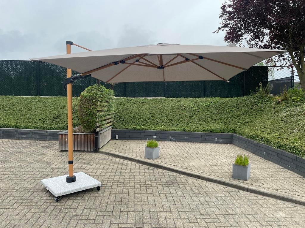 Zweefparasol Platinum T2 Premium (gloednieuw), Tuin en Terras, Parasols, Nieuw, Zweefparasol, Ophalen