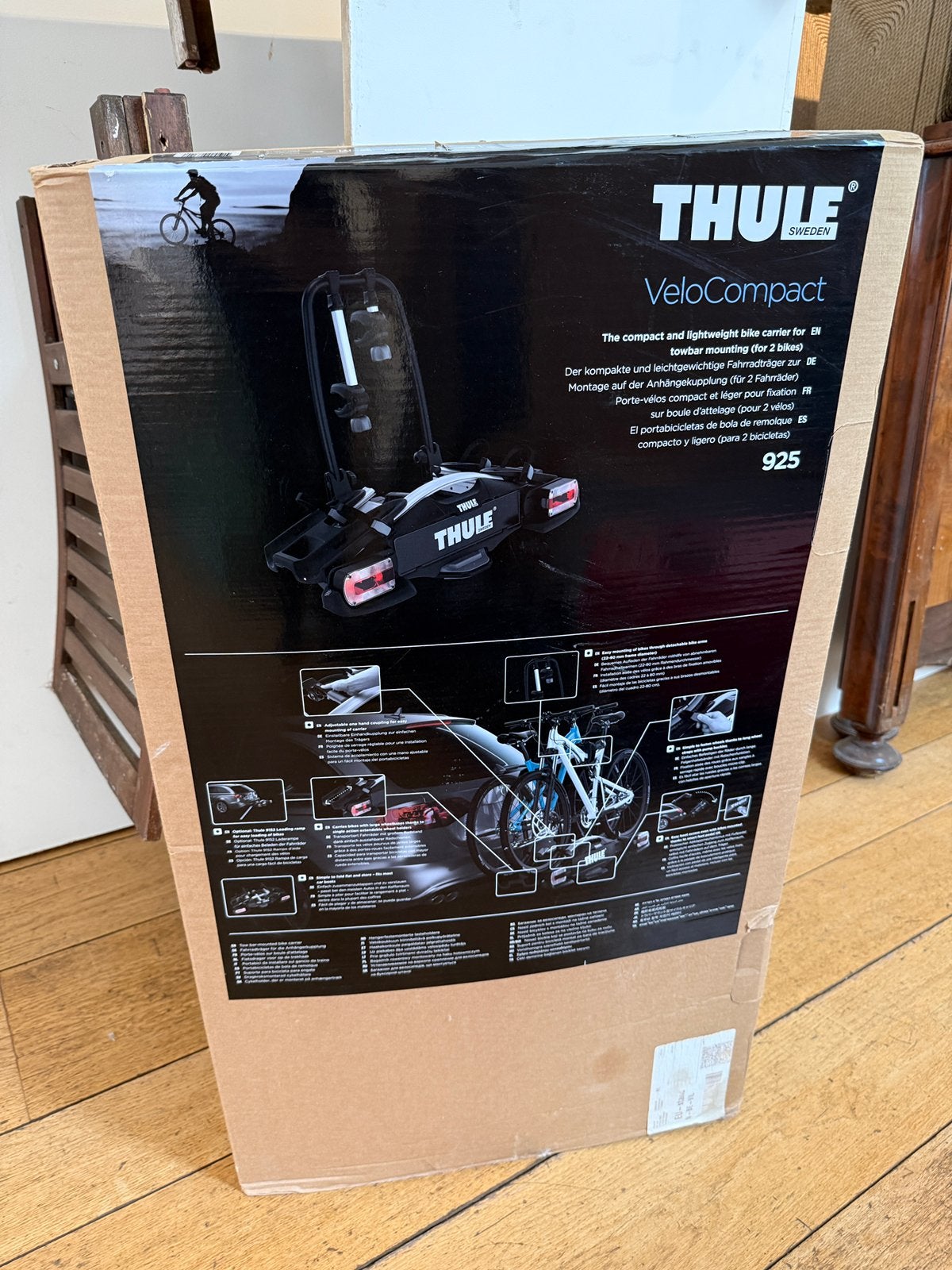 Thule VeloCompact nieuwe autofiets trekhaak, Ophalen of Verzenden, 2 fietsen, Zo goed als nieuw
