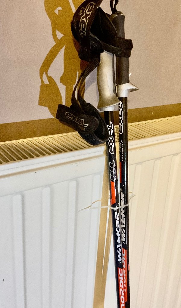 Excel Nordic Walk poles stokken 125cm Carbon, Ophalen, Gebruikt