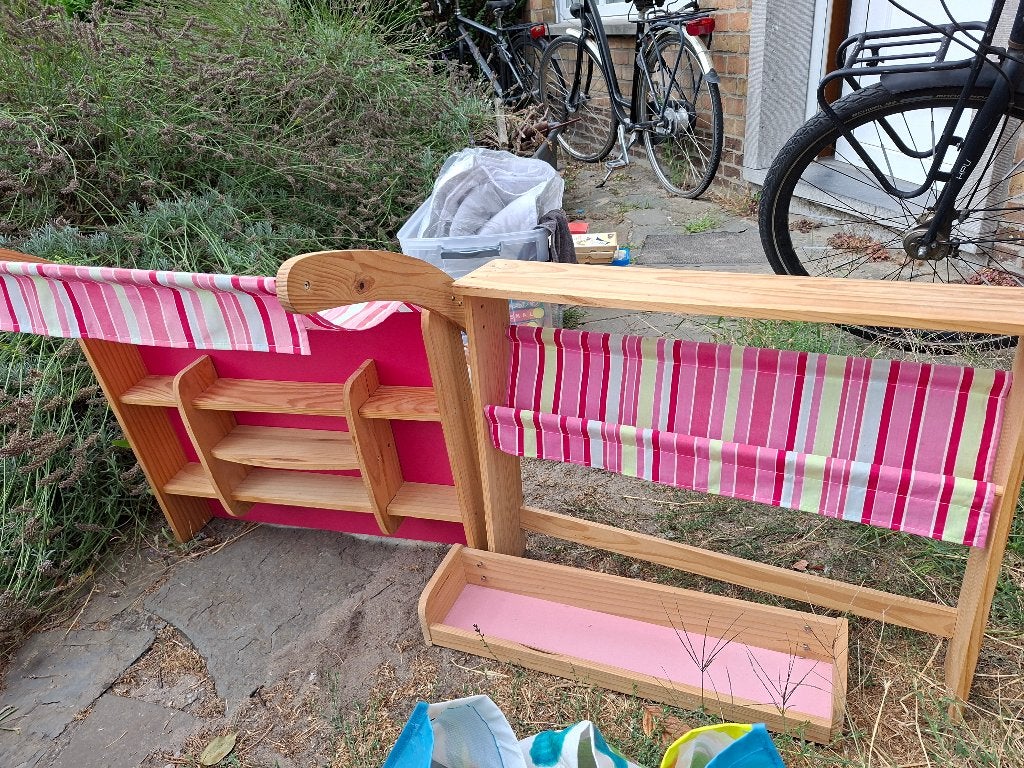 Houten winkeltje, Kinderen en Baby's, Speelgoed | Houten speelgoed, Ophalen, Gebruikt, Meubelstuk of Keukentje