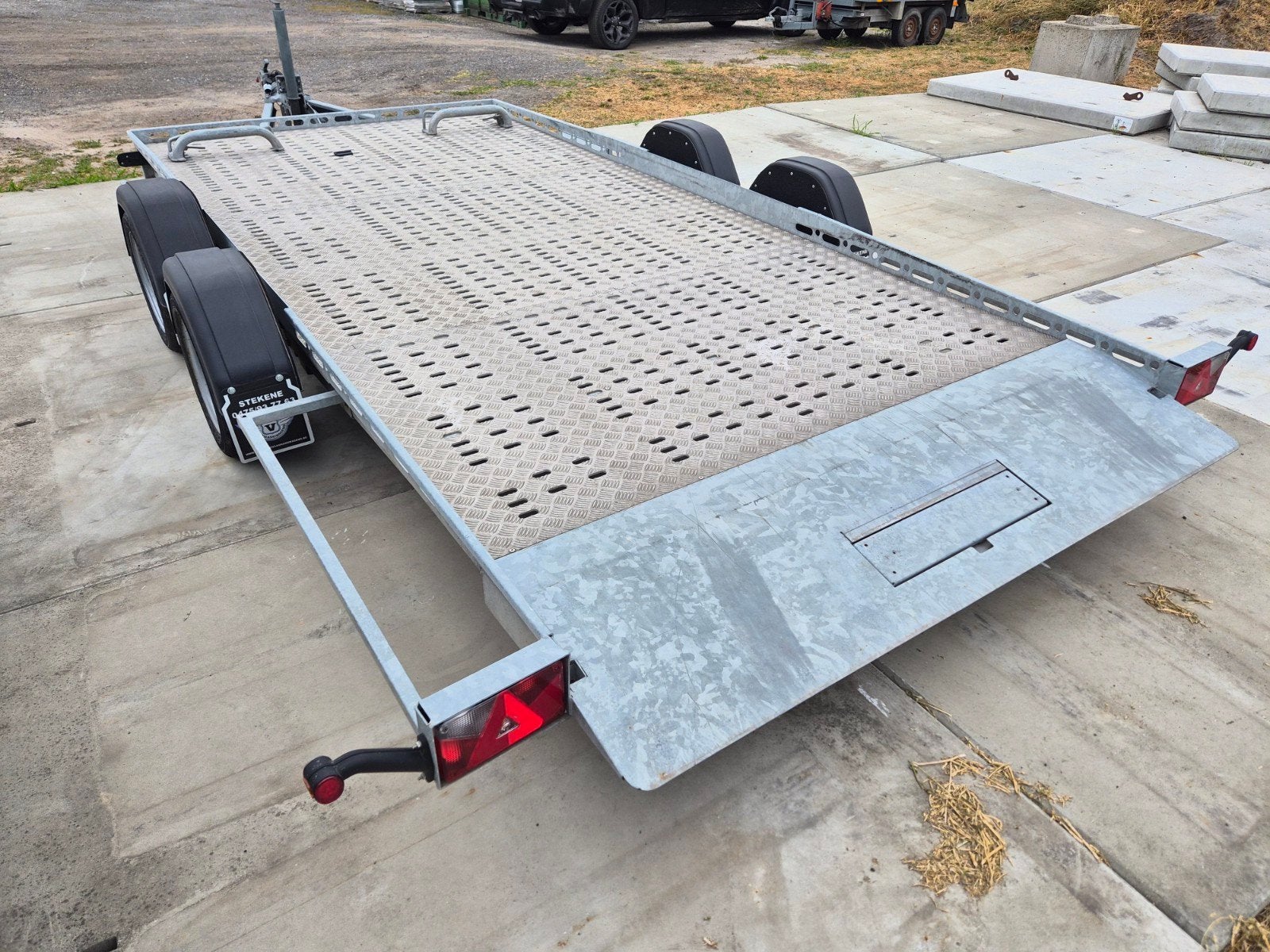 Tohaco autotrailer 400x200 luchtvering, Enlèvement, Comme neuf