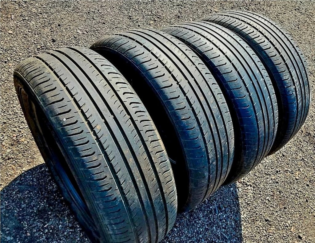 4 pneus été 225/55-18, Pneus été, Enlèvement, Utilisé, 225 mm