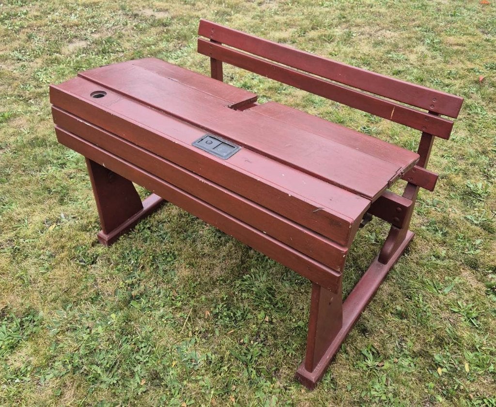 Ancien banc pupitre d'école, Antiquités & Art, Enlèvement