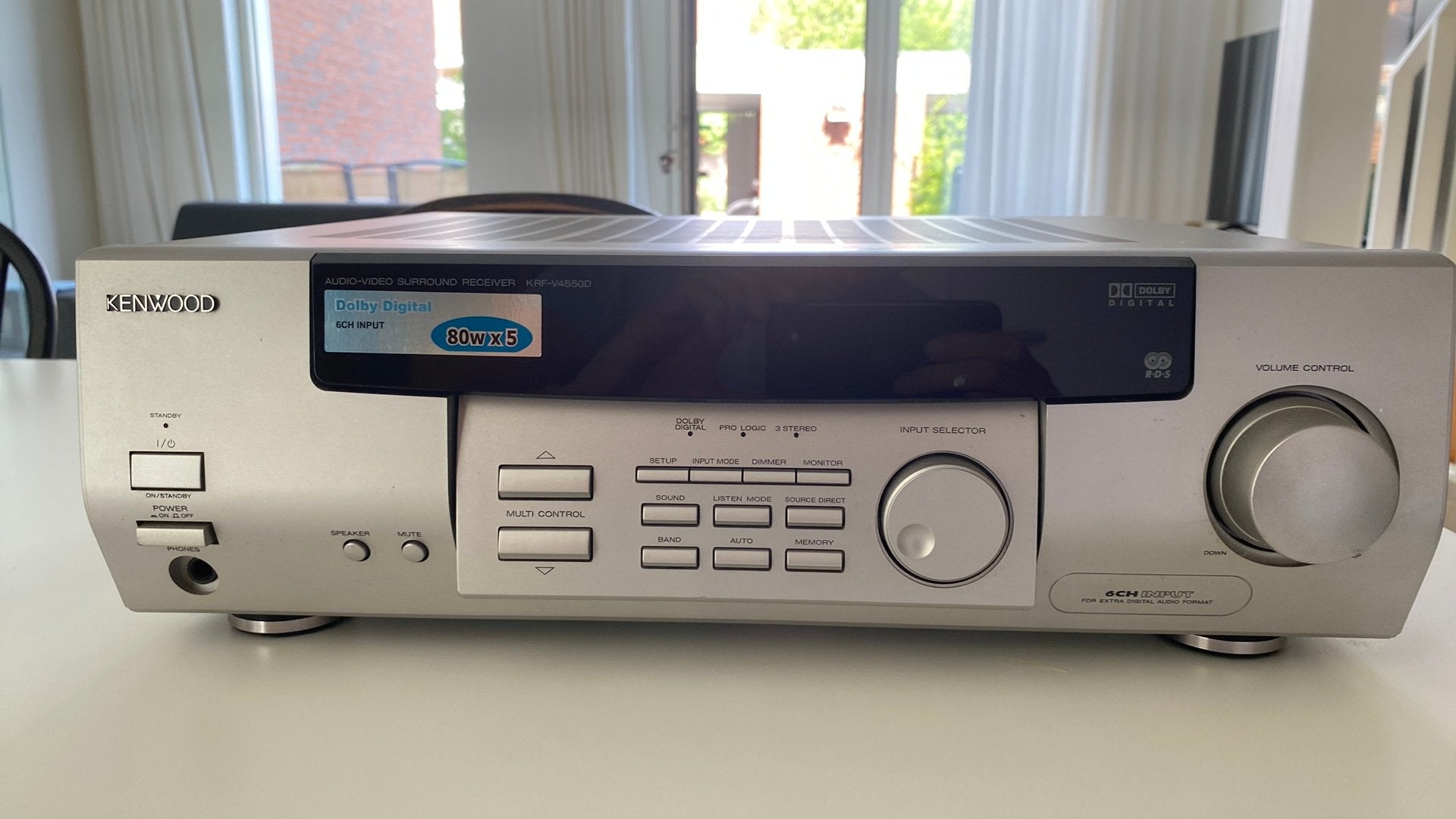 Kenwood versterker KRF-V4550D, Audio, Tv en Foto, Versterkers en Ontvangers, Ophalen, Gebruikt, Stereo, Overige merken