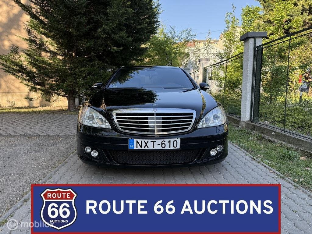 Mercedes-Benz S 500 Brabus 6.1 | 2008 | Route 66 Auctions, Gebruikt, Zwart, Bedrijf, Handgeschakeld