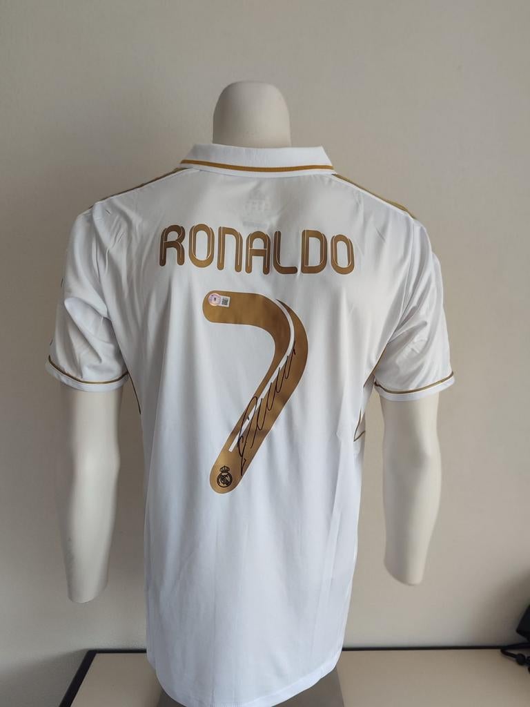Cristiano Ronaldo a signé le maillot du Real Madrid avec Bec, Enlèvement ou Envoi, Neuf, Maillot