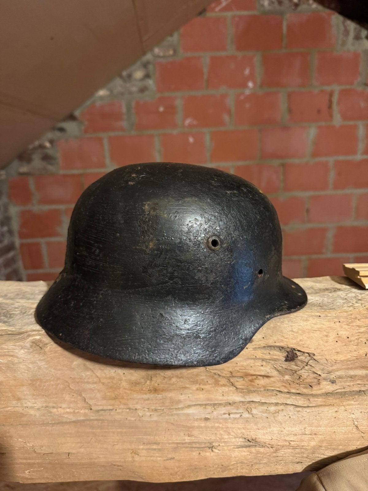 bodemvondst duitse helm, Enlèvement ou Envoi, Casque ou Béret