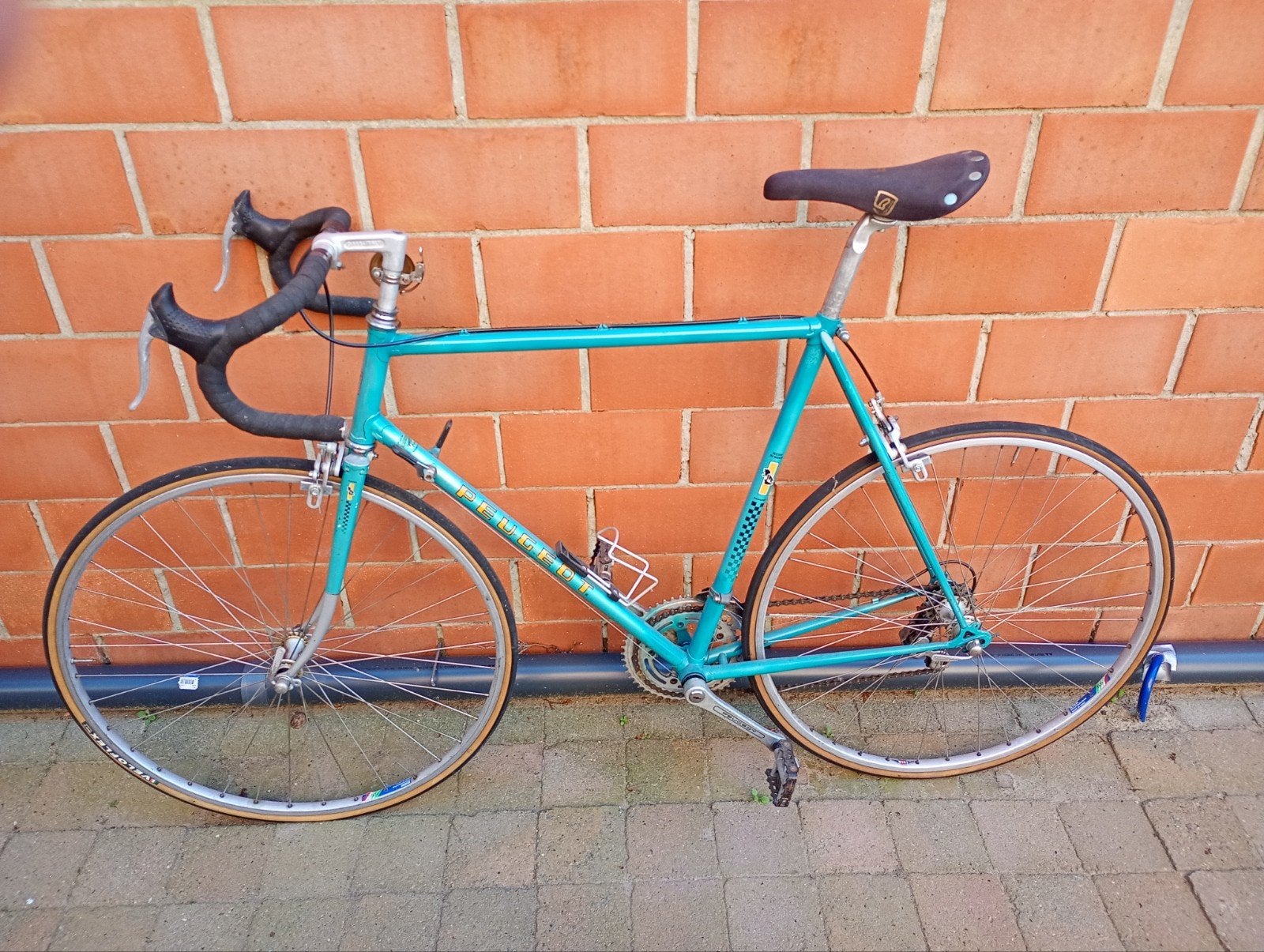 Retro koersfiets Peugeot, Fietsen en Brommers, 28 inch, Gebruikt, Velgrem, 57 tot 61 cm