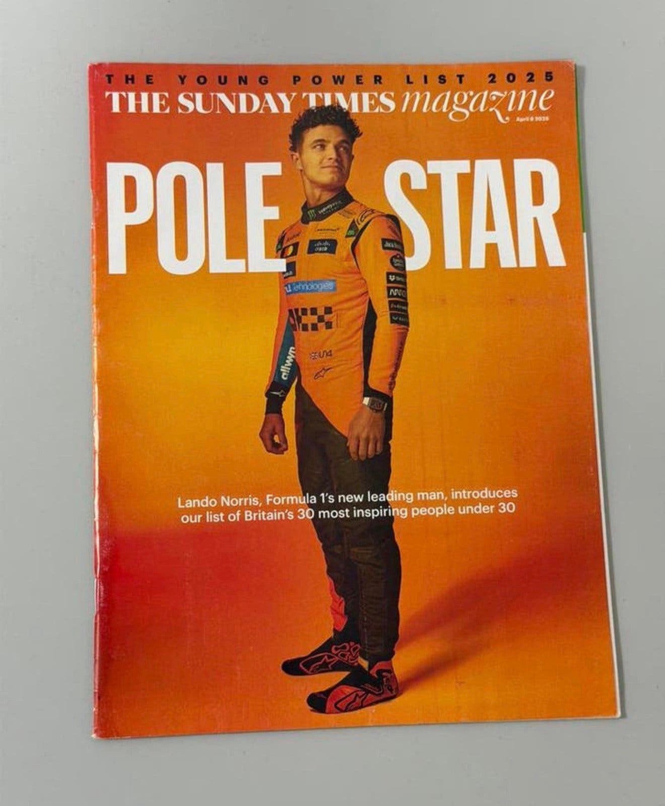 The Sunday Times Magazine tijdschrift - 2025 Lando Norris, Ophalen of Verzenden, 1980 tot heden, Tijdschrift