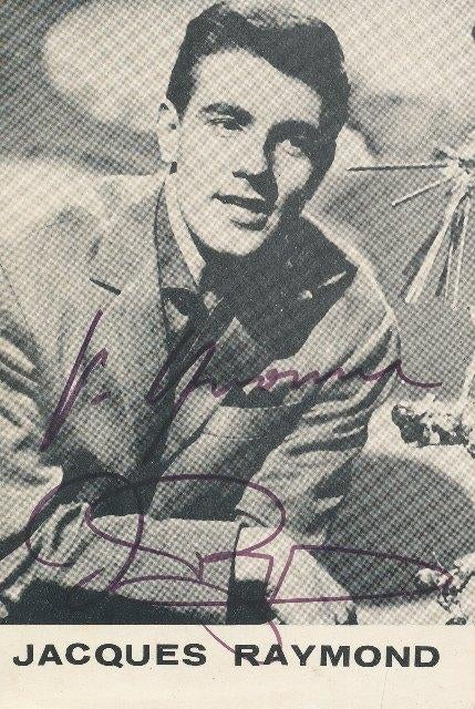 (m81) Jacques Raymond, gesigneerde promotiefoto, Envoi, Utilisé