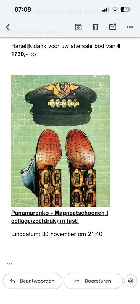 Chaussures magnétiques Panamarenko, Enlèvement ou Envoi