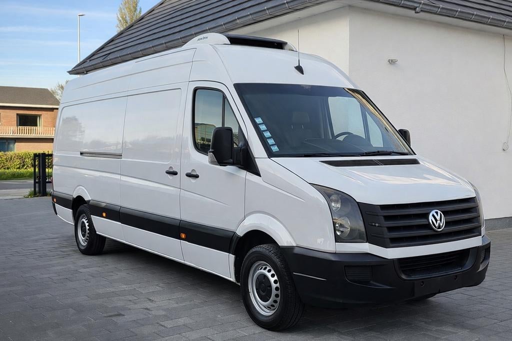Volkswagen Crafter L4H2 Koelwagen – TOP STAAT gekeurd vvrk, Euro 5, Stof, Volkswagen, Wit