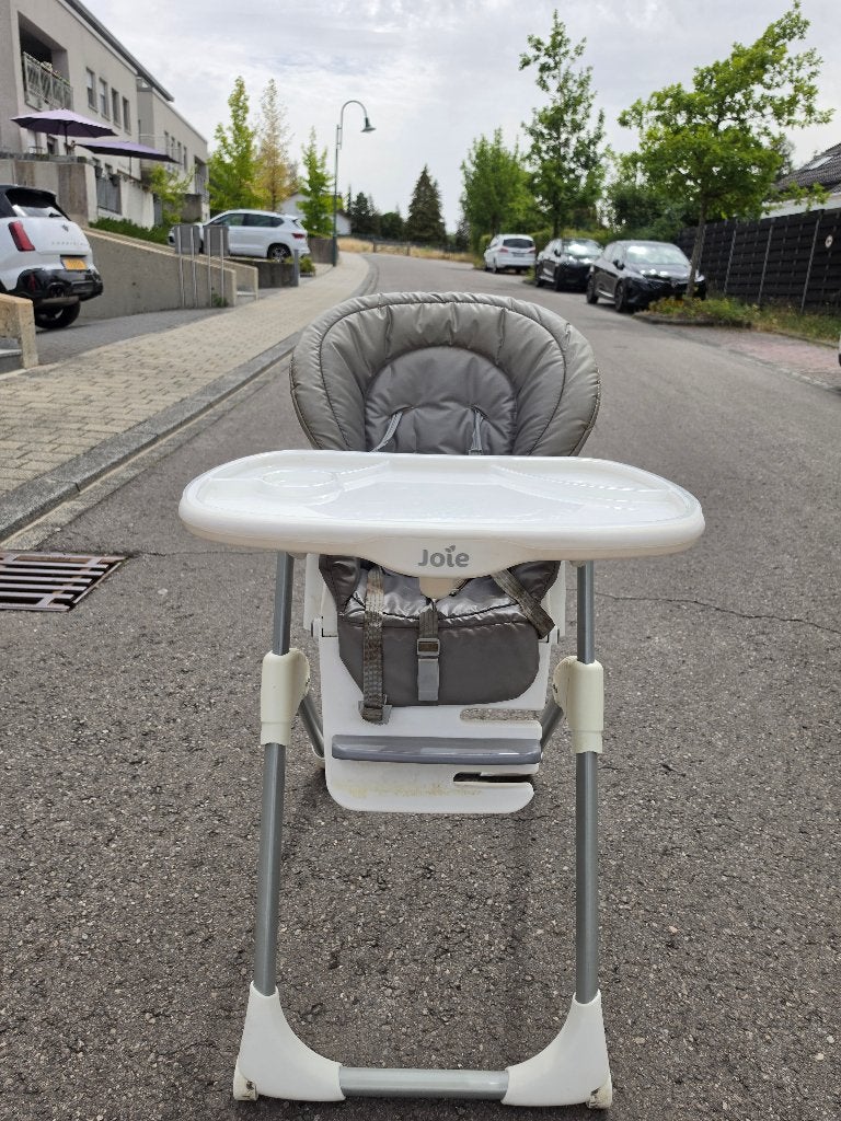 Chaise bébé haute Joie Mimzy DLX – Ensemble complet, Enfants & Bébés, Enlèvement, Comme neuf, Autres types, Plateau amovible