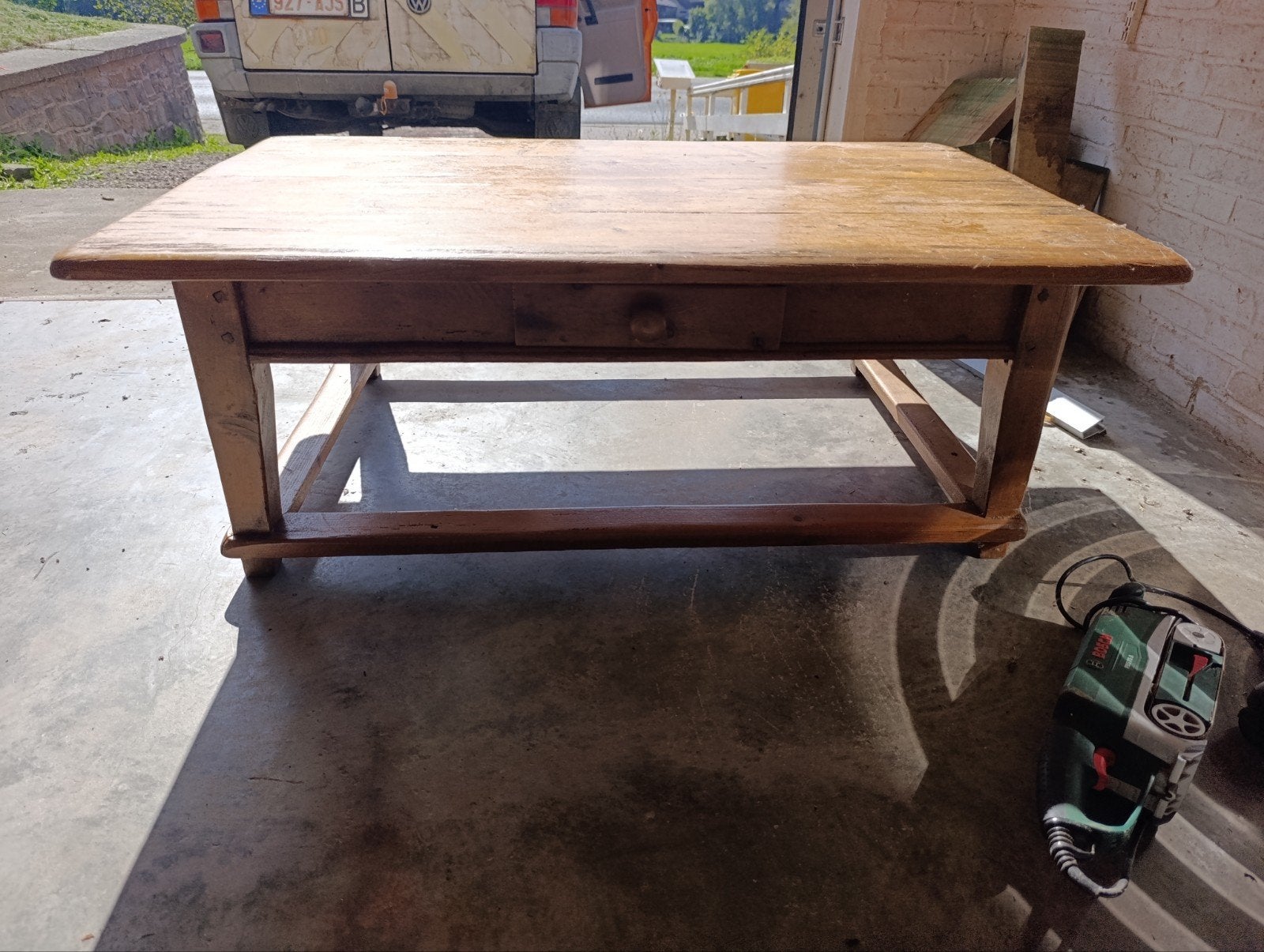 Table basse en chêne, Maison & Meubles, Enlèvement, Chêne