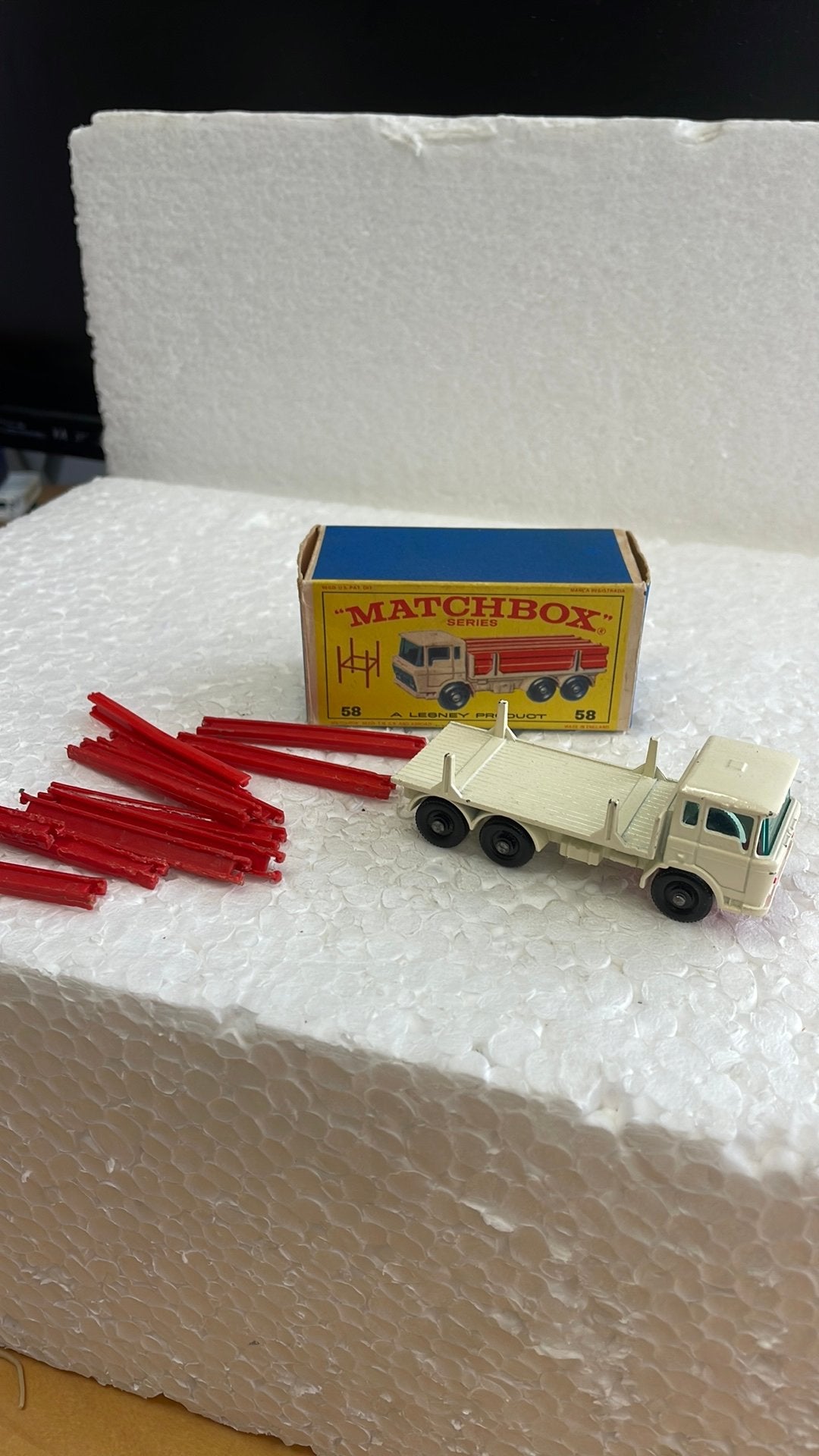 Matchbox 58 DAF Girder Truck, Ophalen of Verzenden, Zo goed als nieuw, Matchbox