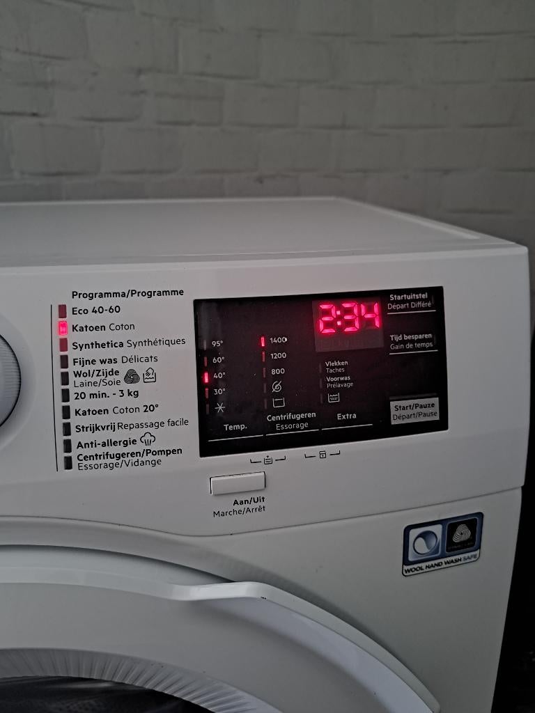 AEG 6000 Lavamat-Prosense 1400 tr/min - achat fin 2022, 1200 à 1600 tours, 6 à 8 kg, Programme lavage à la main, Comme neuf