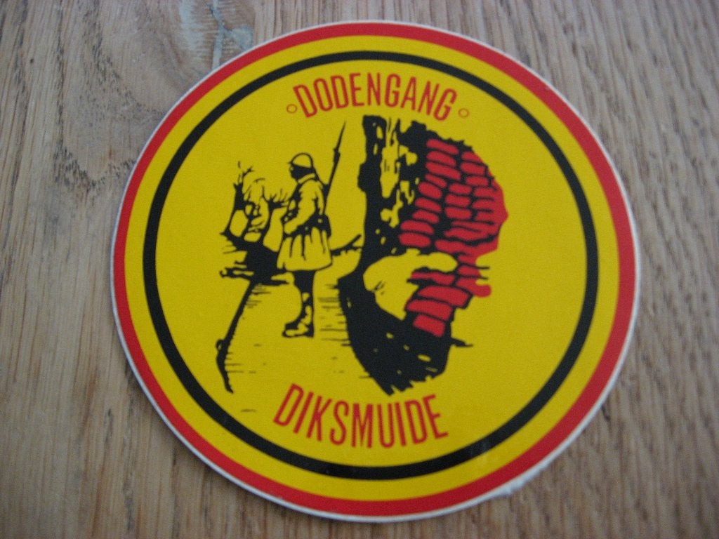 Diksmuide Sticker Dodengang, Collections, Objets militaires | Général, Enlèvement ou Envoi, Armée de terre, Autres types