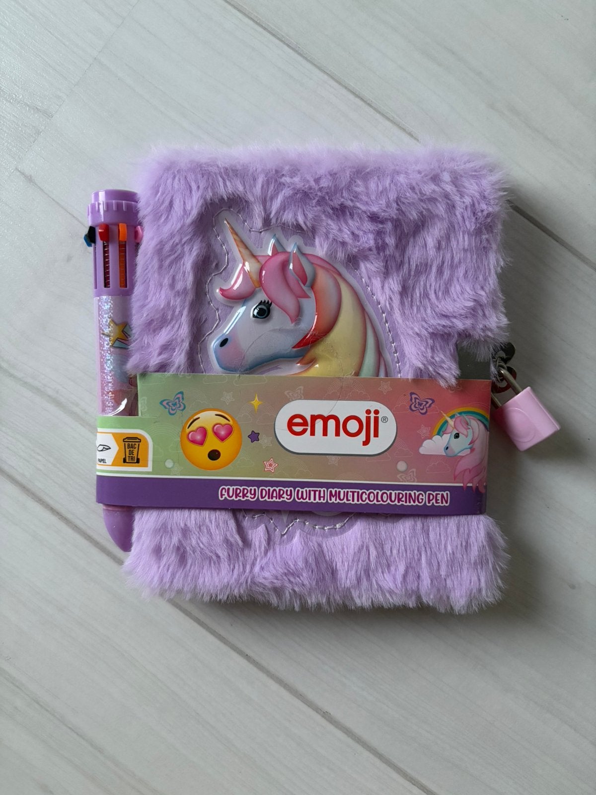 Carnet licorne à fourrure rose, Enfants & Bébés, Enlèvement ou Envoi, Comme neuf