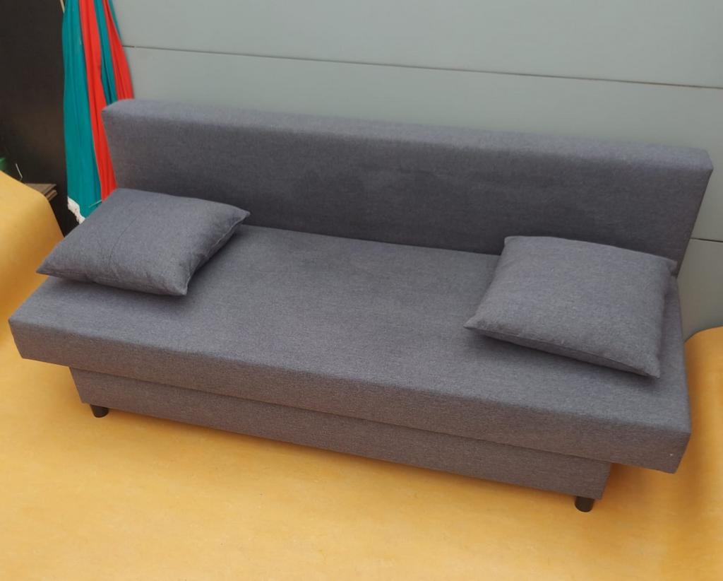 Canapé-lit Ikea, Maison & Meubles, Chambre à coucher | Canapés-lits, Gris, 140 cm, Enlèvement, Utilisé