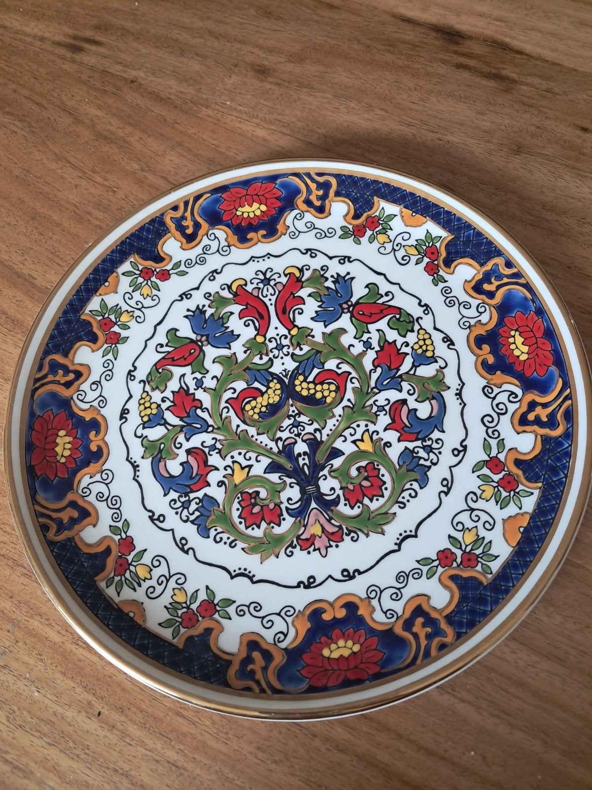 Assiette décorative grecque – Ibiscus Keramik – Or 24 carats, Enlèvement