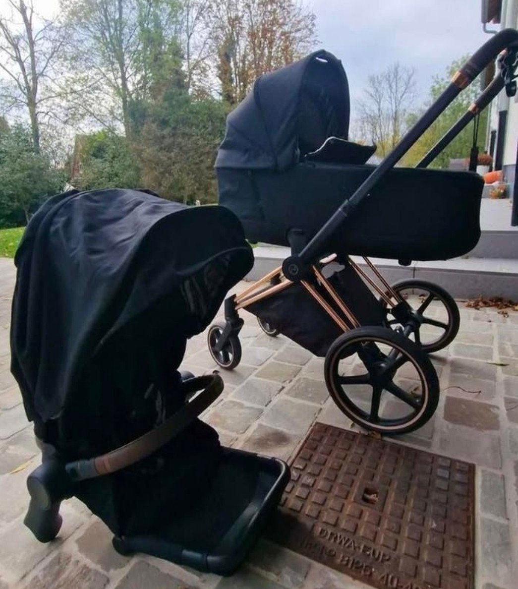 Poussette CYBEX platinium priam nacelle + assise, Enlèvement, Poussette