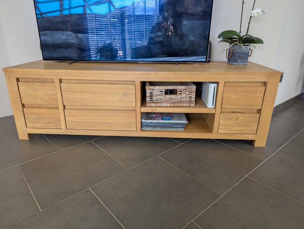 Tv meubel teak, Huis en Inrichting, Ophalen, Teakhout