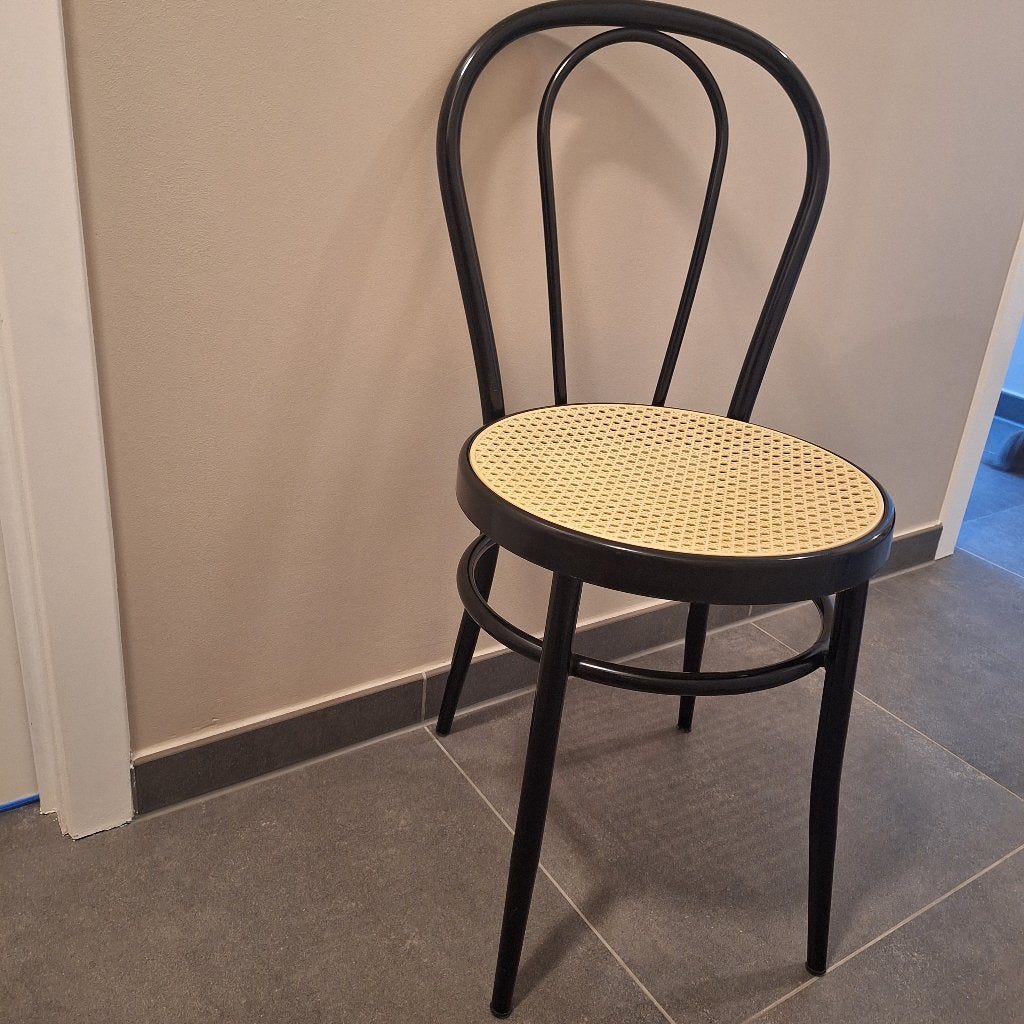 Chaises bistrot 4 pièces, Maison & Meubles, Chaises, Métal, Enlèvement, Utilisé, Quatre