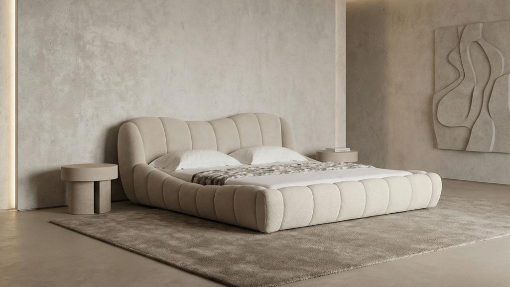 Neuf & -19% Promotion Sublime Lit Sillage en Beige, Neuf, Luxe, Haut de gamme, Queen size, Beige