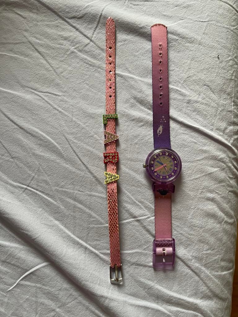 Montre et bracelet fille flik flak, Enlèvement, Comme neuf