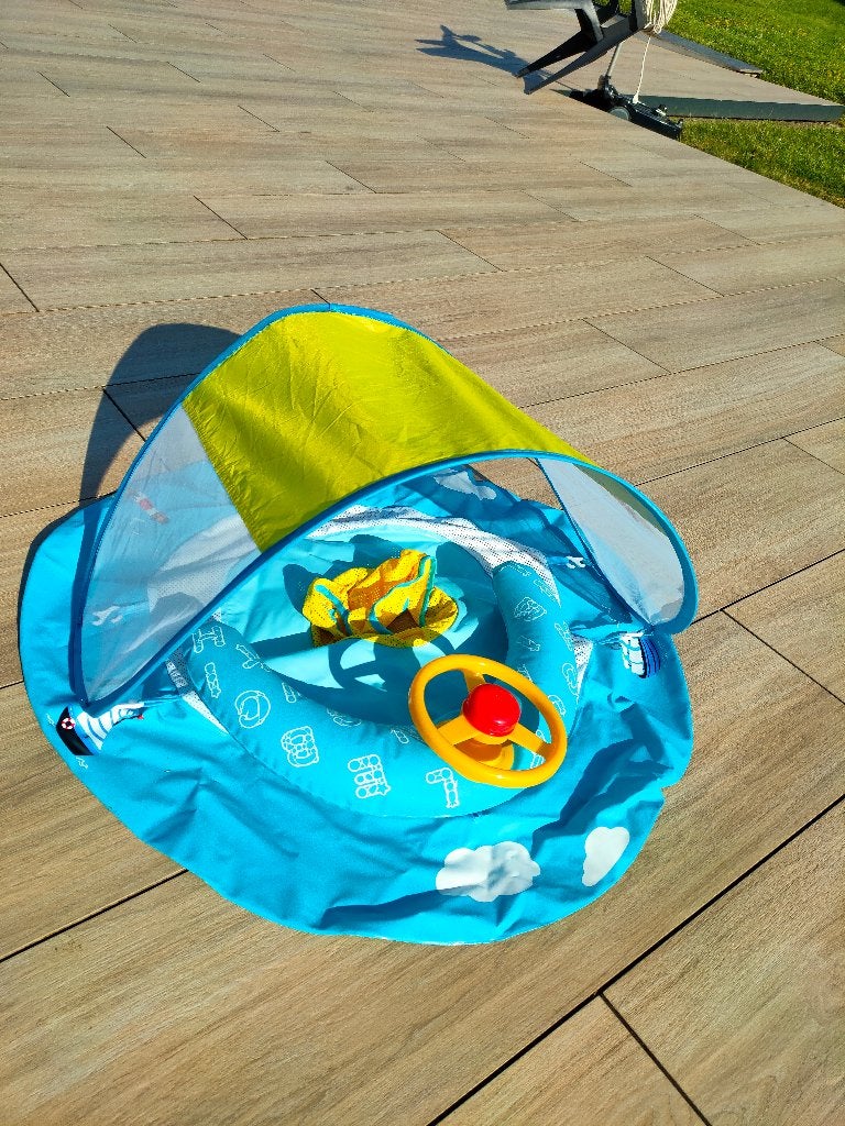 Bouée bébé avec pare soleil en parfait état, Enlèvement, Comme neuf