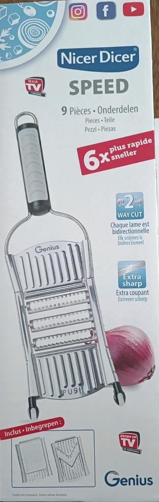 Mandoline NICER DICER SPEED GENIUS (neuf), Ophalen