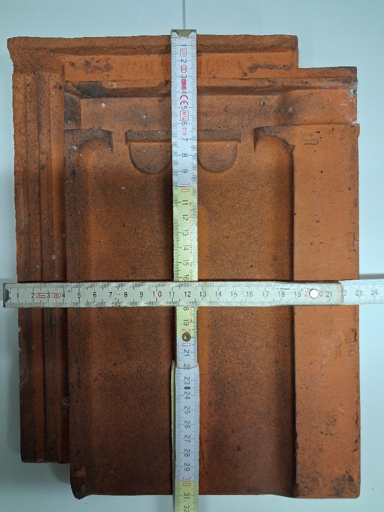 Oude dakpannen TTR Tuile du Nord kleine sluitpan rood, Doe-het-zelf en Bouw, Dakpannen en Dakbedekking, Gebruikt, Dakpannen, Steen of Klei