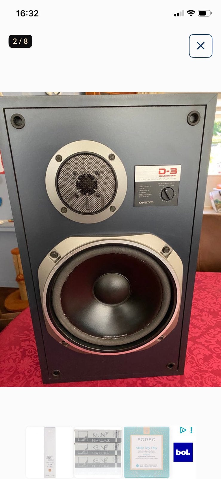 Mooie vintage Onkyo D3 luidsprekers, Ophalen, Zo goed als nieuw, Onkyo