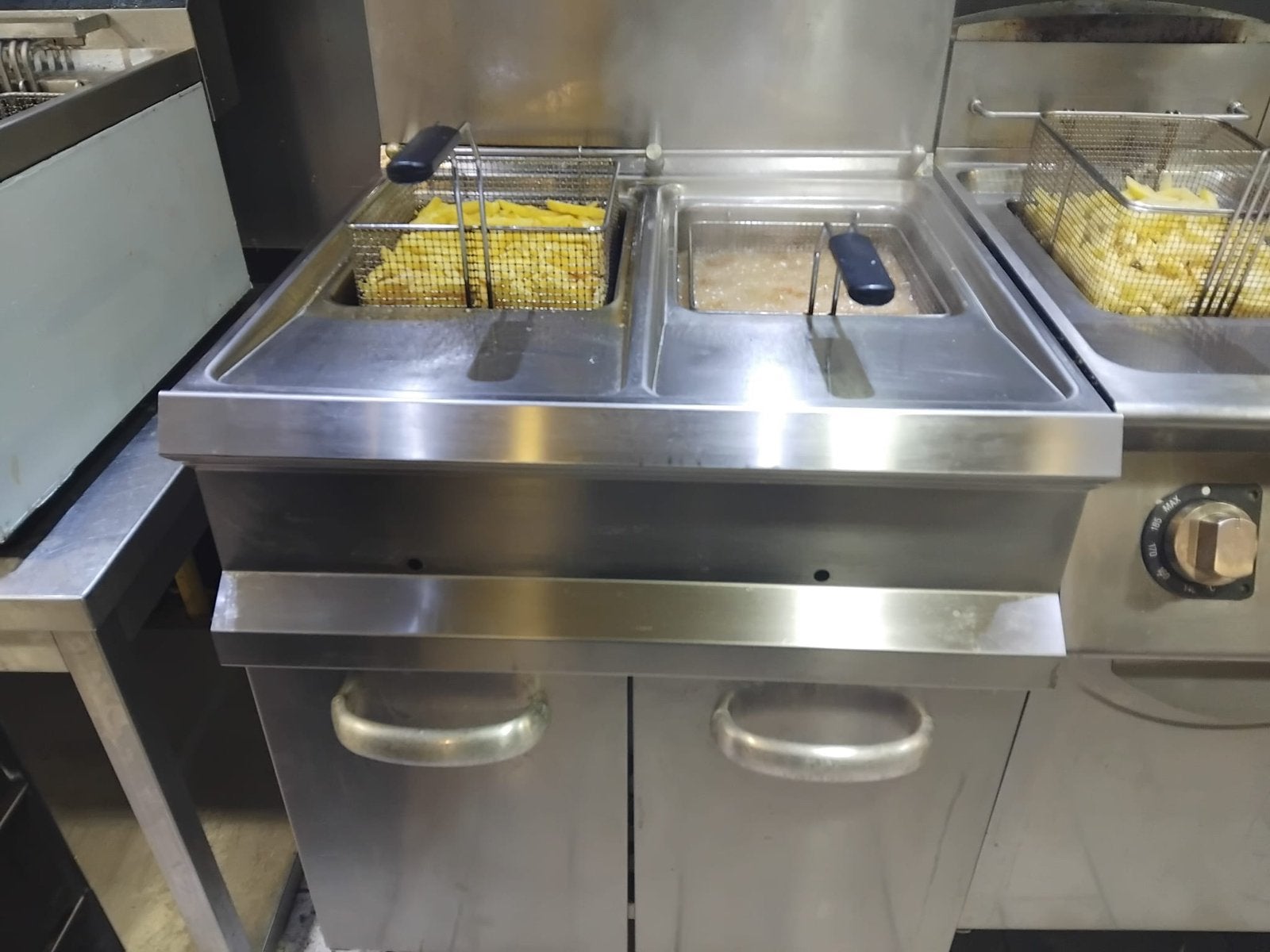 Gas friteuse, Ophalen, Gebruikt
