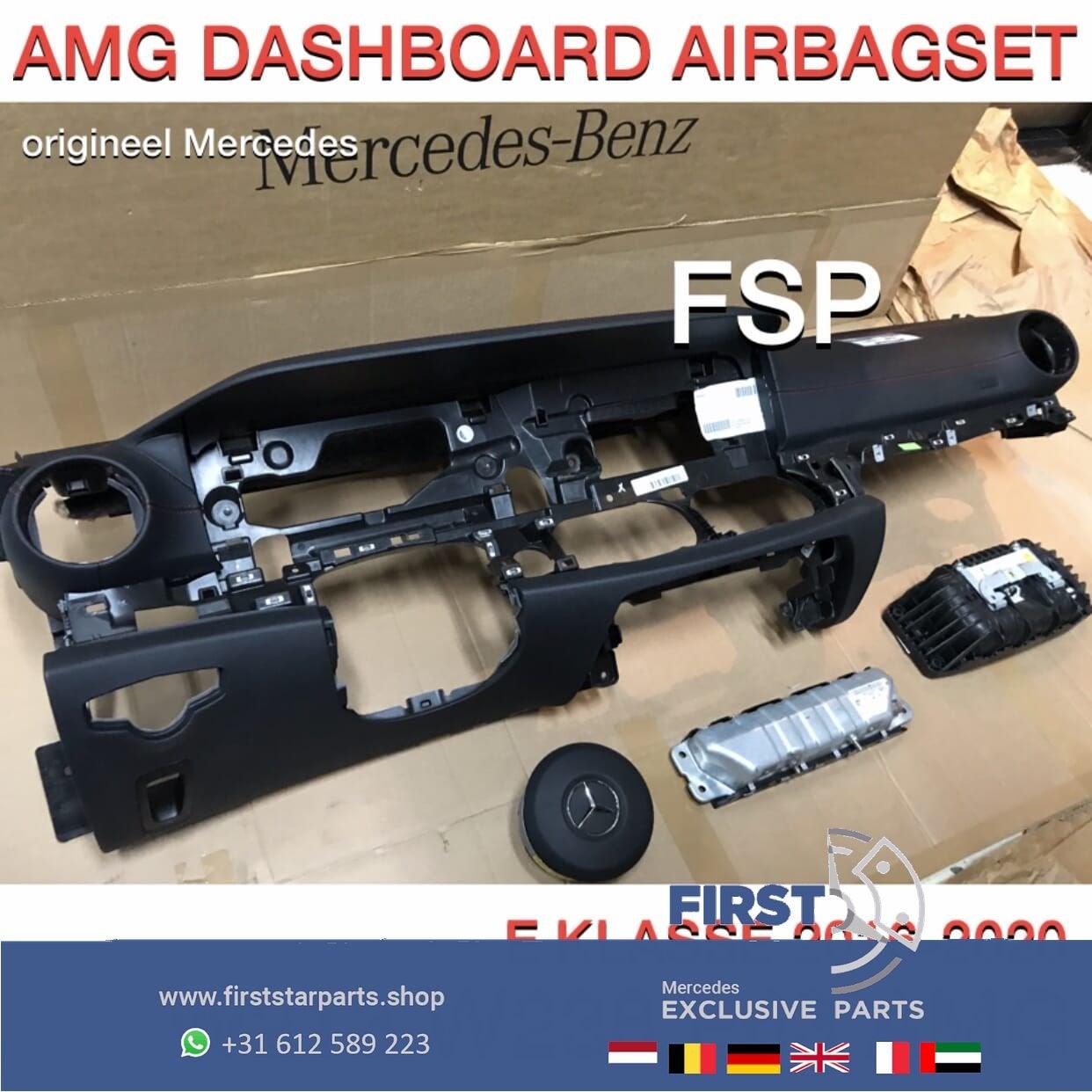 W213 W238 E43 E53 E63 AMG DASHBOARD AIRBAGSET Mercedes E Kla, Auto-onderdelen, Dashboard en Schakelaars, Mercedes-Benz, Gebruikt