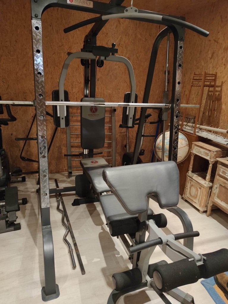 Banc de musculation - Portique semi-pro, Enlèvement, Comme neuf, Bras, Banc d'exercice