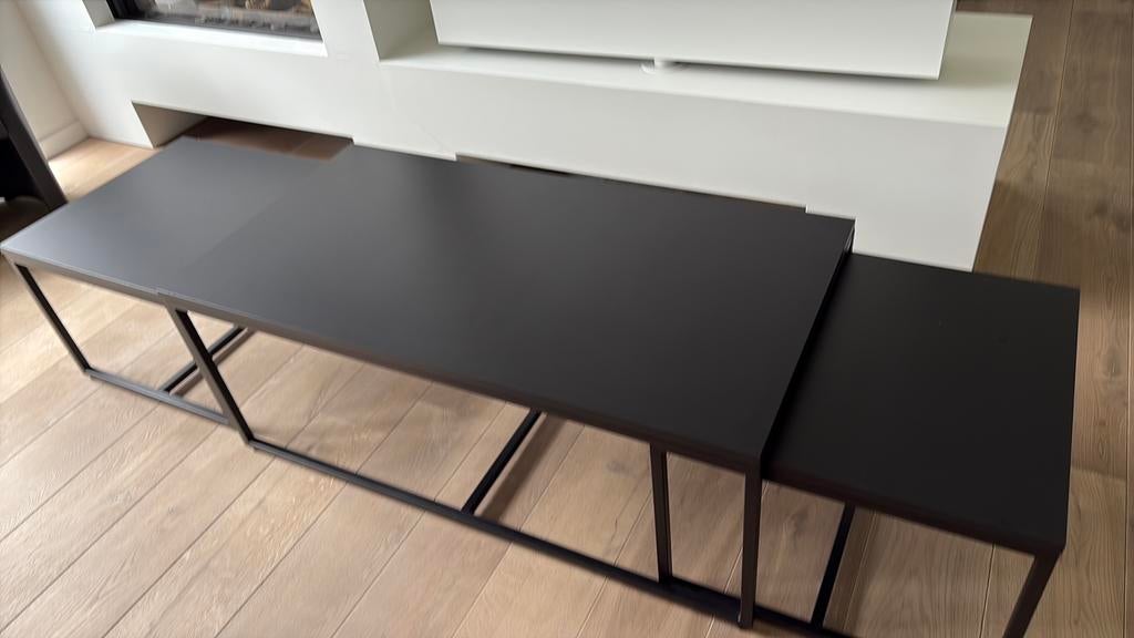 Salontafel zwart 3-delig, Ophalen, Zo goed als nieuw