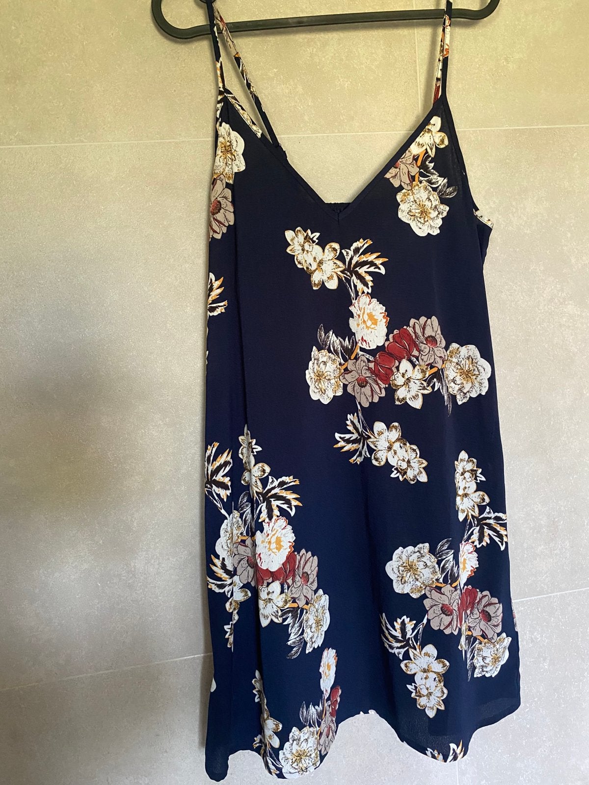 Robe fleurie à bretelles, Enlèvement ou Envoi, Comme neuf, Bleu, Au-dessus du genou