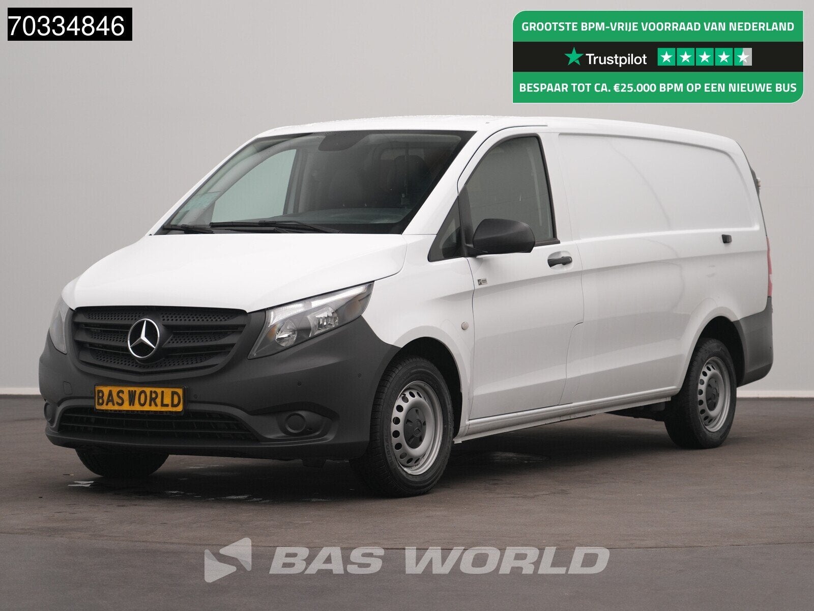 Mercedes Vito 114 Automaat L2H1 Airco Cruise Camera Parkeers, Auto's, Gebruikt, Euro 6, 4 cilinders, 136 pk