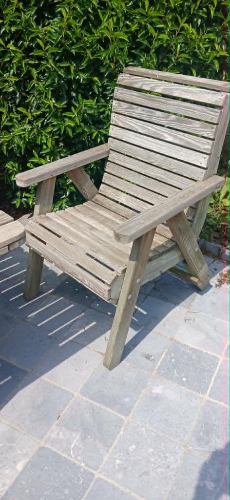 tuinmeubelen, Tuin en Terras, Ophalen, Gebruikt, 6 zitplaatsen, Teakhout